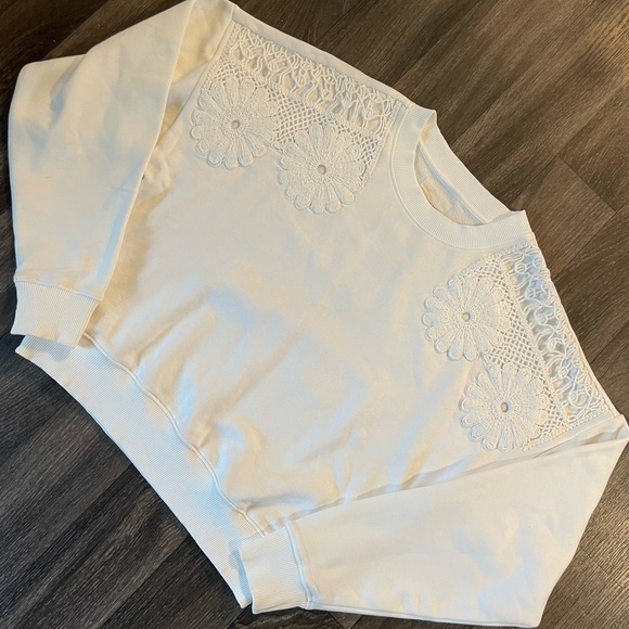 AE Embroidered Crew Neck Sweatshirt - Picture 1 of 12